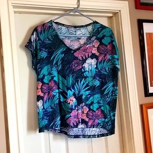 Loft linen floral blouse